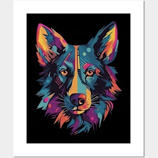 Colorful dog Posters and Art